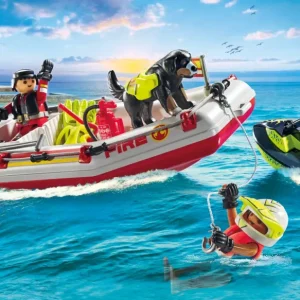 Clearance 71464 Gommone Dei Pompieri E Acquascooter Per Bambini Dai 4 Anni Costruzioni Bambini