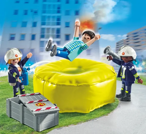 Hot 71465 Materasso Di Salvataggio Dei Pompieri Per Bambini Dai 4 Anni Costruzioni Bambini