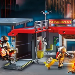 Cheap City Action 71193 Stazione Dei Vigili Del Fuoco Con Motocicletta Giocattolo Da Viaggio Per Bambini Dai 4 Anni In Su Set Costruzioni