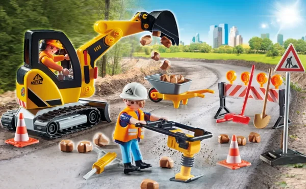 Sale City Action Promo Pack Cantiere Stradale Per Bambini Dai 4 Anni In Su Set Costruzioni