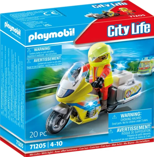 Clearance City Life 71205 Soccorritore Con Moto Per Bambini Dai 4 Anni In Su Set Costruzioni