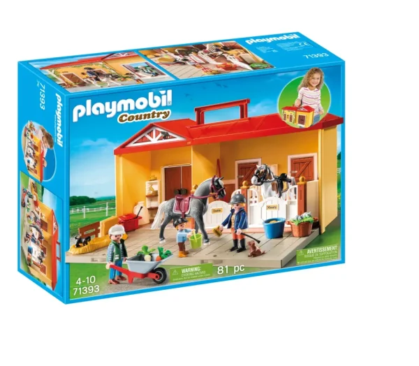 New Country 71393 Maneggio Portatile Per Bambini Dai 4 Anni Costruzioni Bambini