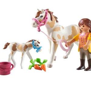 Shop Country 71243 Ragazza Con Cavallo E Puledro Per Bambini Dai 4 Anni In Su Set Costruzioni