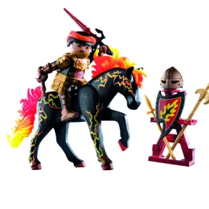 New Novelmore 71213 Guerrieri Di Burnham Cavaliere Di Fuoco, Giocattolo Per Bambini Dai 4 Anni In Su Set Costruzioni