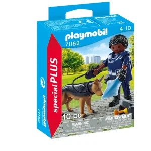Clearance Special Plus 71162 Agente Con Cane Poliziotto Per Bambini Dai 4 Anni In Su Set Costruzioni
