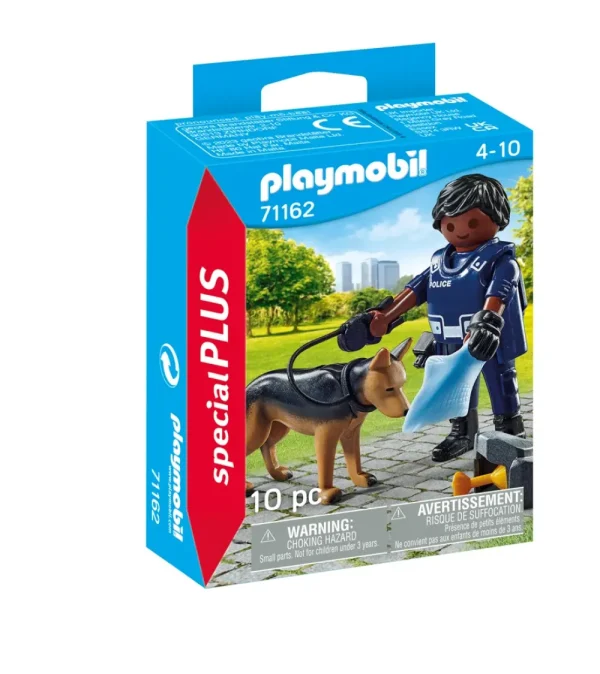 Clearance Special Plus 71162 Agente Con Cane Poliziotto Per Bambini Dai 4 Anni In Su Set Costruzioni
