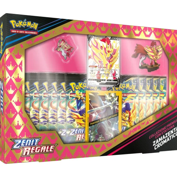 Flash Sale Collezione Premium Statuina Zacian/Zamazenta Cromatico Zenit Regale Giochi Di Carte