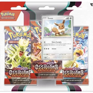Shop Scarlatto E Violetto Sv3 Ossidiana Infuocata 3 Pack Blister Giochi Di Carte
