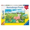 Discount 2 Puzzle 12 Pezzi Fattoria Puzzle Per Bambini