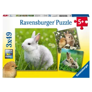 Discount 3 Puzzle 49 Pezzi Teneri Coniglietti Puzzle Per Bambini