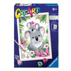 Clearance Ravensburger Per Bambini, Kit Per Dipingere Con I Numeri, 9+, Serie D, Sweet Koala Kit Artistici E Pittura