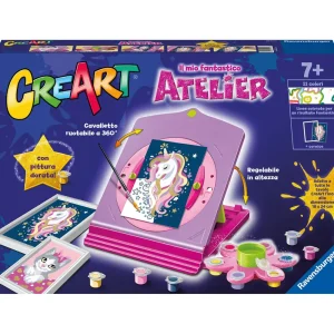 Clearance Ravensburger Per Bambini, Kit Per Dipingere Con I Numeri, 7+, Atelier Unicorn Kit Artistici E Pittura