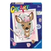 Fashion Ravensburger Per Bambini, Kit Per Dipingere Con I Numeri, 7+, Serie E, Bambi Kit Artistici E Pittura