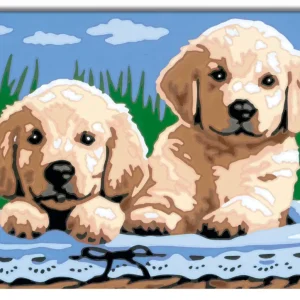 Discount Ravensburger Per Bambini, Kit Per Dipingere Con I Numeri, 7+, Serie E, Cani Retriever Kit Artistici E Pittura