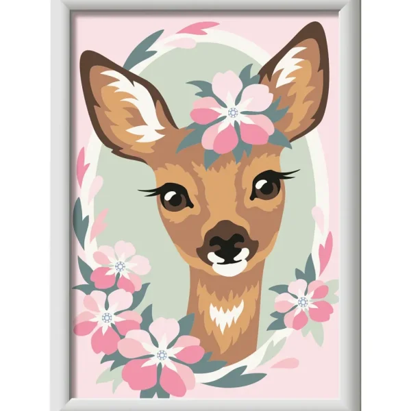 Fashion Ravensburger Per Bambini, Kit Per Dipingere Con I Numeri, 7+, Serie E, Bambi Kit Artistici E Pittura