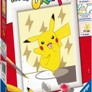 Sale Ravensburger Creart Serie E: , Pikachu, Kit Per Dipingere Con I Numeri, Contiene Una Tavola Prestampata, Pennello, Colori E Accessori, Gioco Creativo Per Bambini 7+ Anni Kit Artistici E Pittura