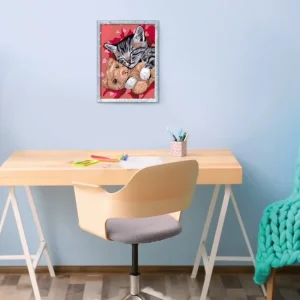 Cheap Ravensburger Serie D: Gattino E Il Suo Orsetto, Kit Per Dipingere Con I Numeri, Contiene Una Tavola Prestampata, Pennello, Colori E Accessori, Gioco Creativo Per Bambini 9+ Anni Kit Artistici E Pittura