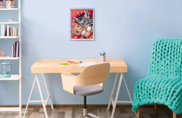 Cheap Ravensburger Serie D: Gattino E Il Suo Orsetto, Kit Per Dipingere Con I Numeri, Contiene Una Tavola Prestampata, Pennello, Colori E Accessori, Gioco Creativo Per Bambini 9+ Anni Kit Artistici E Pittura