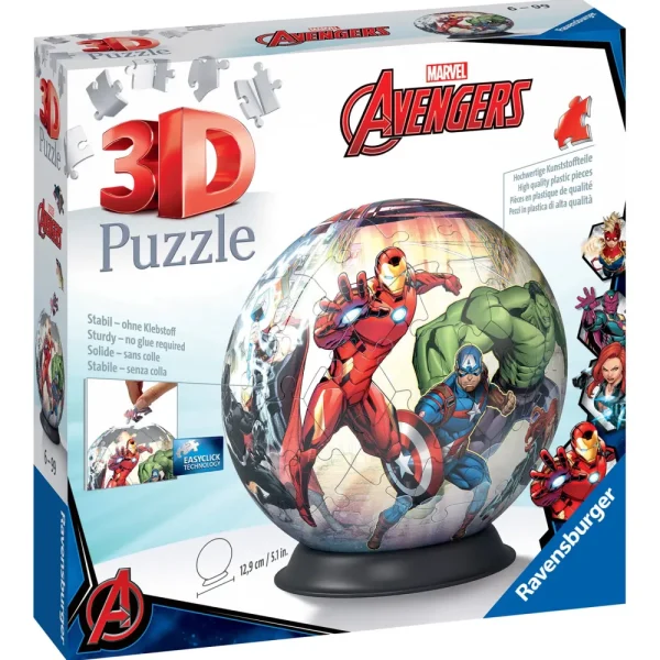 Sale Avengers, Puzzle Ball, 72 Pezzi, 6+ Anni Puzzle 3D