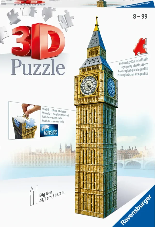 Store Big Ben, Londra, 216 Pezzi, 10+ Anni Puzzle 3D