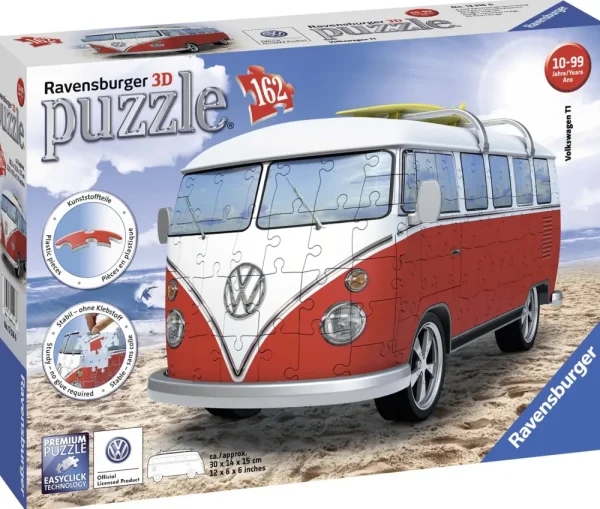 Discount Camper Volkswagen T1, 162 Pezzi, 8+ Anni Puzzle 3D