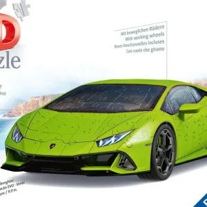 Best Lamborghini Huracan Evo Verde, 108 Pezzi, 8+ Anni Puzzle 3D