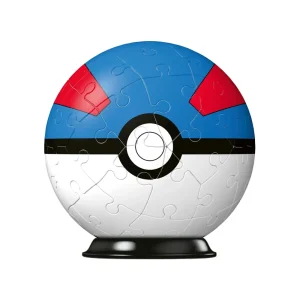 Discount Ravensburger 3D Puzzle Pokeball Blu E Rossa, 54 Pezzi, 6+ Anni Puzzle 3D