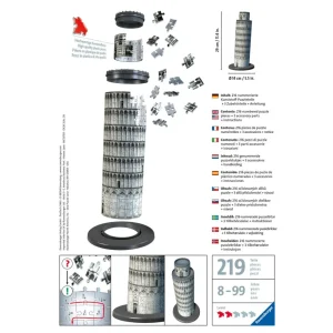 Outlet Torre Di Pisa, Italia, 216 Pezzi, 10+ Anni Puzzle 3D