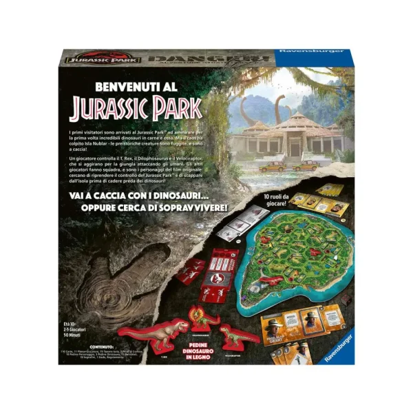 Best Sale Jurassic Park Danger, Gioco Da Tavolo, 2-5 Giocatori,10+ Anni Giochi Di Strategia