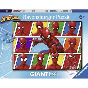 Sale Puzzle 125 Pezzi Formato Giant Per Bambini A Partire Dai 6 Anni Spiderman Puzzle Per Bambini