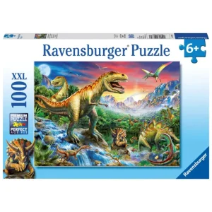 Cheap Puzzle 100 Pezzi Xxl L'Era Dei Dinosauri Puzzle Per Bambini