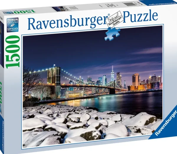 New Puzzle Inverno A New York, 1500 Pezzi, Puzzle Adulti Puzzle 1000 Pezzi