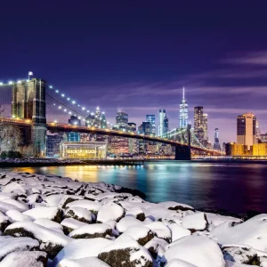New Puzzle Inverno A New York, 1500 Pezzi, Puzzle Adulti Puzzle 1000 Pezzi