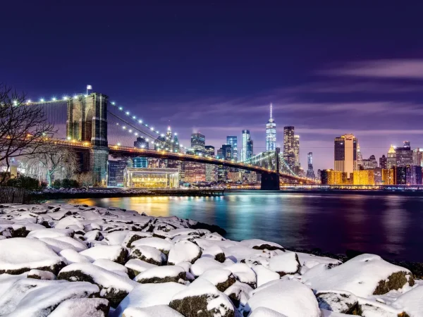 New Puzzle Inverno A New York, 1500 Pezzi, Puzzle Adulti Puzzle 1000 Pezzi