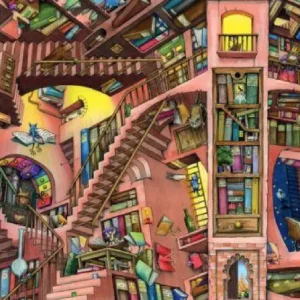 Discount Puzzle La Biblioteca Bislacca, 500 Pezzi, Puzzle Adulti Puzzle 500 Pezzi