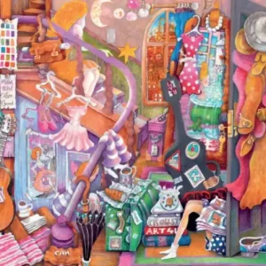 Fashion Puzzle La Stanza Della Studentessa, 500 Pezzi, Puzzle Adulti Puzzle 500 Pezzi