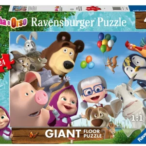 Store Puzzle Masha E Orso, Collezione 24 Giant Pavimento, 24 Pezzi, Eta Raccomandata 3+ Anni Puzzle Per Bambini