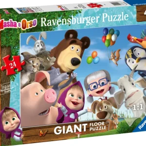 Store Puzzle Masha E Orso, Collezione 24 Giant Pavimento, 24 Pezzi, Eta Raccomandata 3+ Anni Puzzle Per Bambini