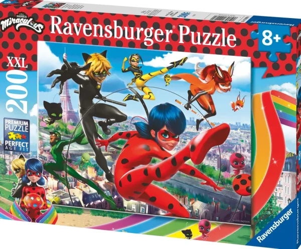 New Puzzle Miraculous, 200 Pezzi Xxl, Eta Raccomandata 8+ Anni Puzzle Per Bambini