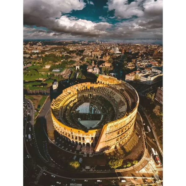 Hot Puzzle Per Adulti 1000 Pezzi Roma Colosseo Dimensione Puzzle: 50 70 Cm Formato Verticale Puzzle 1000 Pezzi