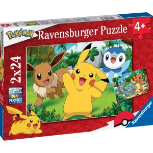 Best Sale Puzzle Pokemon, Collezione 2 24, 2 Puzzle Da 24 Pezzi, Eta Raccomandata 4+ Anni Puzzle Per Bambini