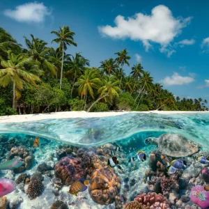 Fashion Puzzle Un Tuffo Alle Maldive, 2000 Pezzi, Puzzle Adulti Puzzle 2000 Pezzi