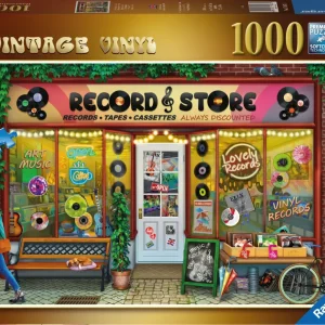 Sale Puzzle Vintage Vinyl, 1000 Pezzi, Puzzle Adulti Puzzle 1000 Pezzi