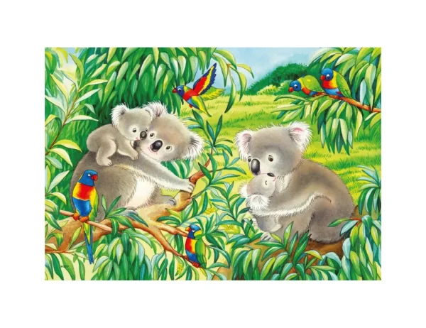 Sale Puzzle 2X24 Pezzi Dolci Koala E Panda Puzzle Per Bambini