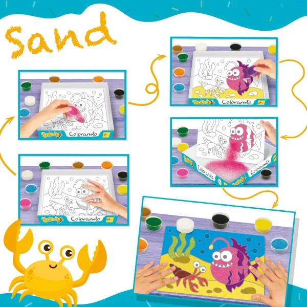 Best Sale Sandy Colorando Sand Mosaici, Sabbia, Glitter