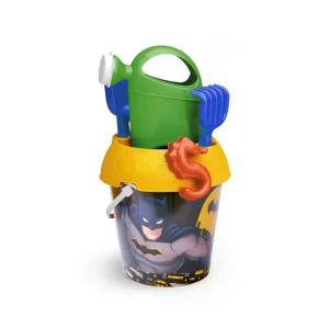 Cheap Secchiello Batman Cm 18 Con Innaffiatoio, Setaccio, Paletta, Rastrello E Formina Giocattoli Mare