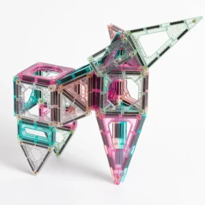 Hot Set Costruzioni Magnetiche Rosa Da 43 Pezzi Costruzioni In Metallo