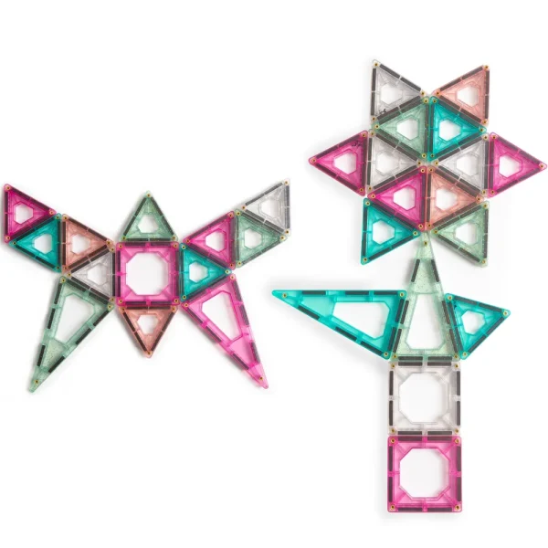 Hot Set Costruzioni Magnetiche Rosa Da 43 Pezzi Costruzioni In Metallo