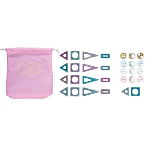 Hot Set Costruzioni Magnetiche Rosa Da 43 Pezzi Costruzioni In Metallo
