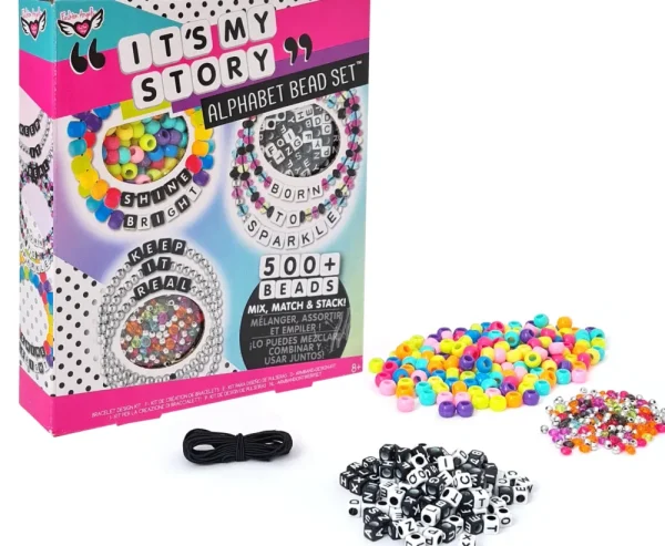 Flash Sale Set Crea I Tuoi Braccialetti Alphabet Bead It'S My Story Moda, Gioielli, Decorazioni, Cosmetici